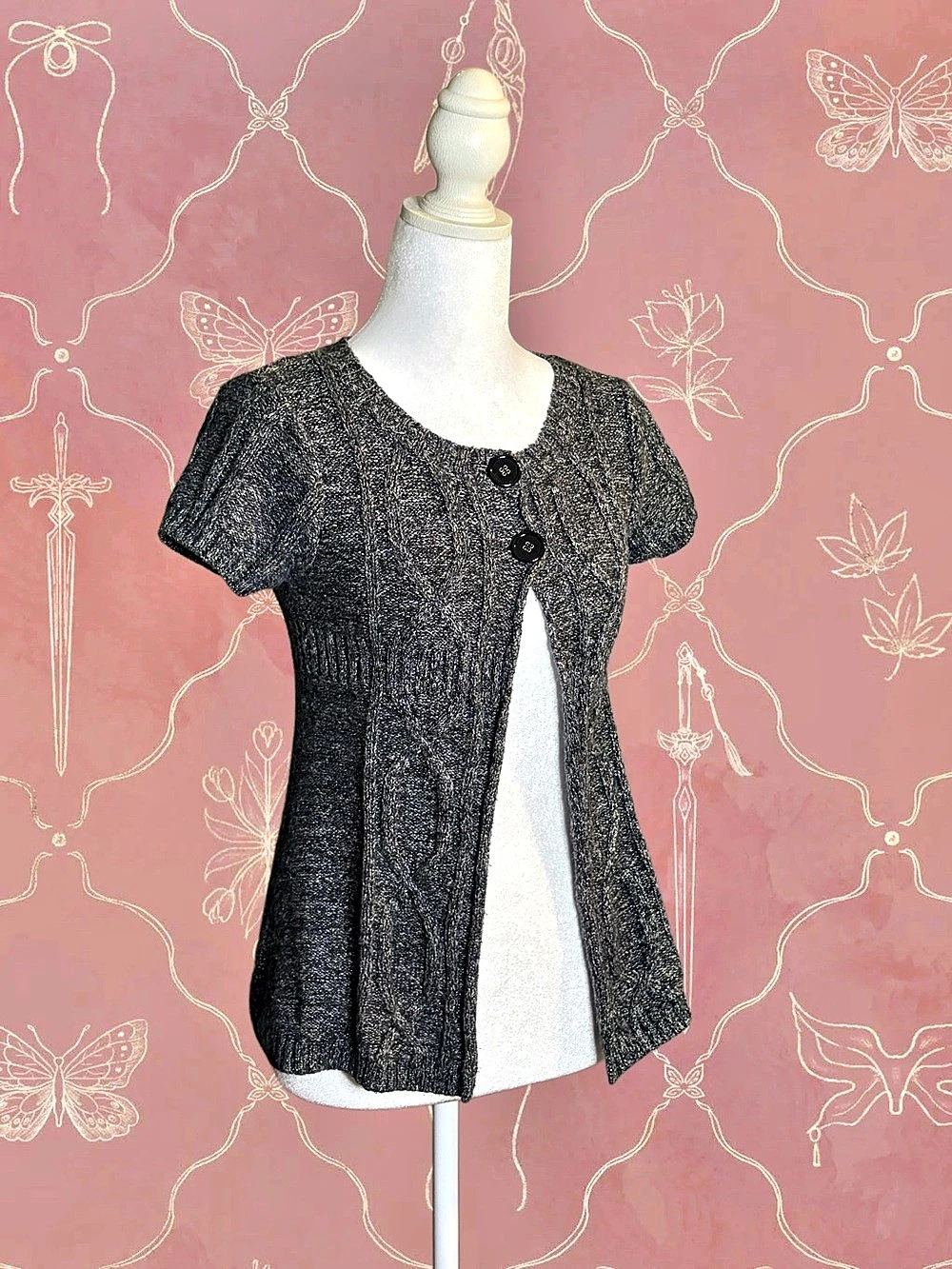 Open Front Knit Cardigan